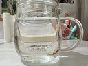 Glasslock 玻璃茶杯耐熱水杯茶水分離過濾杯家用辦公室男女專用泡茶杯350ml 曬單實拍圖