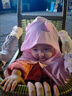 玉極虞嬰幼兒防曬斗篷披風(fēng)寶寶兒童外出薄款透氣防紫外線夏季兒童防曬衣 藍(lán)色防曬斗篷 90 適合0-1歲寶寶 曬單實(shí)拍圖