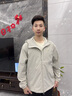 National Geographic國家地理2025年秋季ARCHELON男女同款連帽夾克外套 淺灰色L/GREY L 曬單實(shí)拍圖