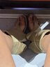 茯見夏季涼鞋女2025新款女鞋露趾涼靴小眾設(shè)計感百搭平底羅馬靴 卡其色 36 曬單實拍圖