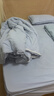舒飄兒防螨四件套純色兒童防塵螨床品可水洗床上四件套床笠款1.2米床 曬單實(shí)拍圖