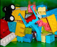 樂高（LEGO）【年糕媽媽同款】積木得寶10914 豪華繽紛桶大顆粒兒童玩具禮物 曬單實(shí)拍圖