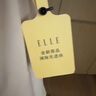 ELLE【商場同款】ELLE法式亞麻襯衫式連衣裙女2025夏季新款寬松裙子 卡其 M 曬單實拍圖