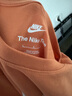 耐克女子純棉印花T恤輕便休閑柔軟FUTURA舒適NIKE DX7907 828柔和橙 L 曬單實(shí)拍圖
