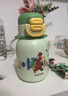 蘇泊爾（SUPOR）兒童保溫杯水杯寶寶學(xué)飲杯吸管杯嬰兒保溫杯316L兒童水壺外出 背帶款·粉柚 一蓋雙飲 500ml 曬單實拍圖