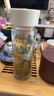 富光男女士雙層玻璃杯 高硼硅玻璃304茶隔水杯子 帶茶隔泡茶杯500ml 曬單實拍圖