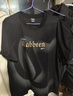 卡賓（CABBEEN）【涼感】燙印LOGO短袖T恤男2024夏季新款潮流冰絲情侶裝上衣 煤黑色01 L /175/50 曬單實(shí)拍圖