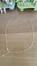 周生生七夕禮物黃金珠珠項(xiàng)鏈 圓珠黃金素鏈 95480N計(jì)價(jià) 47厘米3.8克 曬單實(shí)拍圖