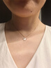 I Do【七夕禮物】雪花系列18K金鉆石項(xiàng)鏈墜結(jié)婚情人節(jié)禮物送女友老婆 18K金/鏈長40+5cm 曬單實(shí)拍圖