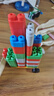 Hape(德國(guó))PolyM塑料軟積木128粒創(chuàng)趣超值桶裝套寶寶生日禮物761815 曬單實(shí)拍圖