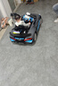 哈雷貝拉布加迪divo兒童電動(dòng)汽車四輪遙控寶寶玩具車可坐人大號(hào)小孩跑車 絕配豪華磨砂烤漆銀灰 快充四驅(qū)+遙控自駕+搖擺+軟輪 曬單實(shí)拍圖