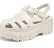 斯凱奇（Skechers）涼鞋女士秋季2025新款厚底羅馬鞋包頭高跟休閑涼拖鞋111617 曬單實(shí)拍圖