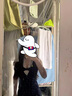 貞喜氣法式蕾絲掛脖V領(lǐng)碎花連衣裙女2025夏季新款收腰設(shè)計(jì)感度假長(zhǎng)裙子 藍(lán)色 L 曬單實(shí)拍圖