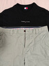 TOMMY JEANS【純色純棉】25夏季男裝平紋針織美式寬松短袖/修身圓領(lǐng)上衣T恤 【寬松刺繡】黑色BDS M 曬單實拍圖