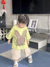 G.DUCKKIDS小黃鴨童裝男童夏季套裝男孩夏天短袖寶寶潮酷痞帥夏裝薄款衣服 牛油果綠色套裝 120 (建議105-115cm 4-5.2周歲) 曬單實(shí)拍圖