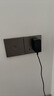 施耐德電氣 雙聯(lián)六類信息插座面板 86型電腦網(wǎng)絡(luò)網(wǎng)線插座 皓呈系列 薄霧灰色 曬單實拍圖
