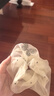 She's茜子簡(jiǎn)約燙鉆蝴蝶網(wǎng)紗大腸發(fā)圈馬尾發(fā)繩盤發(fā)大腸圈發(fā)飾頭花送女友 黃白色H0 曬單實(shí)拍圖
