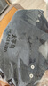 太平鳥(niǎo)男裝羽絨服襯衫男冬季輕薄仿麂皮絨防寒服外套 黑色 M 曬單實(shí)拍圖
