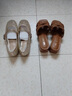 百麗（Belle）閃耀鉆面時(shí)裝瑪麗珍鞋女2025夏新雙一字帶淺口單鞋B2638BQ5 金色 36 (230mm) 曬單實(shí)拍圖