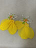 妙奕嘉海邊度假風(fēng)耳環(huán)女生春夏黃色花朵超仙氣質(zhì)網(wǎng)紗耳飾小眾設計氛圍感 黃色花朵網(wǎng)紗耳環(huán) 曬單實(shí)拍圖