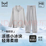 貓人（MiiOW）明星【肖戰(zhàn)同款】男士睡衣男小冰塊冰絲長袖家居服 禮盒裝送男友 曬單實拍圖