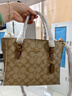 蔻馳（COACH）奢侈品女包通勤托特包斜挎手提包C4250【品牌授權(quán)】送女友禮物 曬單實(shí)拍圖