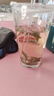 水杯玻璃杯吸管杯女高顏值可愛(ài)便攜耐熱仙女杯創(chuàng)意雙飲杯隨手杯子 450ml白色字母+蓋子+玻璃吸管 1只 曬單實(shí)拍圖