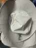蕉下（beneunder）防曬帽女遮陽帽子男士夏季防曬面罩漁夫帽釣魚帽登山帽太陽帽 灰 曬單實拍圖