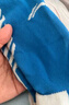 李寧（LI-NING）足球襪兒童長筒襪過膝防滑訓(xùn)練護(hù)腿板襪套高筒長襪子男藍(lán)白-S 曬單實(shí)拍圖