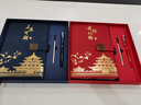 金值國潮筆記本本子禮盒套裝故宮文創(chuàng)教師節(jié)禮物商務(wù)伴手禮紀念品精美記事本送老師生日禮物 深海藍 曬單實拍圖