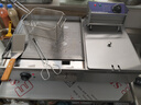 旭安燃?xì)獍菭t電扒爐油炸鍋組合一體機(jī)商用燃?xì)馐肿ワ烎滛~鐵板燒擺攤多功能關(guān)東煮電扒爐 加厚40扒爐＋單鍋【電熱款】 曬單實(shí)拍圖
