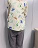 英博倫男童睡衣薄款純棉小男孩空調(diào)服春秋兒童家居服套裝20619淺黃 160 曬單實(shí)拍圖