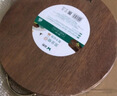 雙槍黑金檀木整木切菜板加厚加大圓形砧板實木家用案板面板菜墩33*2.5 曬單實拍圖