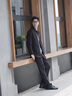 JASONWOOD官方正品高端品牌夾克男2025春秋季中年商務(wù)休閑翻領(lǐng)風(fēng)衣外套男士 高檔黑色【現貨速達】 L 曬單實(shí)拍圖