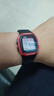 Casio 卡西歐 日韓男表 經(jīng)典石英數(shù)顯手表50米防水紅黑配色W-96H-4AVCF 曬單實(shí)拍圖