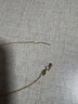 老銀匠s925純銀萬能針式項鏈小孔串珠鏈抽拉裸鏈可調(diào)節(jié)素鏈無吊墜基礎(chǔ)鏈 金色 O型鏈 鏈長約45cm/含證書 曬單實拍圖