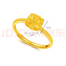 潮宏基足金5G黃金戒指女七夕禮物計(jì)價(jià) 至簡(jiǎn)小方糖 SRG30005794 約2.55g 曬單實(shí)拍圖