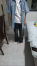 安初夏牛仔短袖t恤男生休閑套裝夏季新款潮流青少年寬松衣服男裝三件套 短袖藍襯衫+棉短白t+牛仔褲藍 XL 曬單實(shí)拍圖