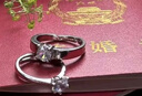 祖杉格婚戒對戒仿真假鉆戒婚禮道具情侶對戒結婚鉆石開(kāi)口可調節求婚儀式 為愛(ài)告白【配兩個(gè)單戒盒】 曬單實(shí)拍圖