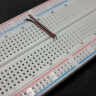 DZQJ MB-102面包板 65條杜邦線830孔 pcb電源模塊電子DIY實驗套件400 830孔面包板（帶背膠可拼接） 曬單實拍圖