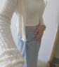 Levi's李維斯25年新款女士美式復古高腰修身后開衩中長牛仔半身裙 竊藍色 L (28) 曬單實拍圖