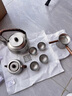 TILIVING(鈦立維)純鈦戶外旅行茶具套裝便攜燒水壺露營(yíng)泡茶壺杯圍爐煮茶整 純鈦煮茶壺具整套(8件裝) 曬單實(shí)拍圖