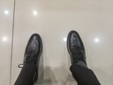 奧康（Aokang）皮鞋男英倫風男鞋系帶商務正裝鞋男士低幫鞋子 黑色41碼 曬單實拍圖