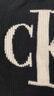 Calvin KleinJeans秋冬女士通勤ck純棉撞色字母圓領(lǐng)內搭寬松針織衫J224779 BEH-太空黑 S 曬單實(shí)拍圖