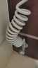 不銹鋼伸縮軟管衛(wèi)生間馬桶沖洗水槍軟管花灑軟管電話線耐高 淺灰色3m伸縮管【通用接口】 曬單實拍圖
