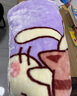 無(wú)印良品小學(xué)生珊瑚絨毛毯毛巾被披肩毯沙發(fā)毯教室空調午睡毯斗篷四季可用 小粉喵【可披可蓋 不掉毛 不起球】 103X106cm【教室趴睡 居家蓋毯】 曬單實(shí)拍圖