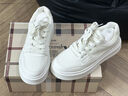 雅格獅丹（Aquascutum）男鞋2025秋季新款輕奢時(shí)尚板鞋男士厚底運(yùn)動(dòng)休閑小白鞋 白色 42 曬單實(shí)拍圖