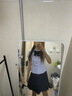 茯見jk制服襯衫學(xué)院風(fēng)泰式校服上衣短袖修身收腰襯衣女畢業(yè)套裝 套裝藍(lán)短袖襯衫+藏青領(lǐng)結(jié)+紺色裙 M 曬單實(shí)拍圖