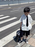 G.DUCKKIDS小黃鴨童裝男童夏季套裝新款兒童衣服男孩學(xué)院風(fēng)主持人襯衫兩件套 白色+領(lǐng)帶 130 尺碼7~8歲【120-130cm】cm 曬單實拍圖