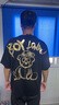 BOY LONDON【范丞丞同款】夏季短袖情侶小熊涂鴉滿印潮牌T恤N01019 黑色 M 此款偏大，建議拍小一碼 曬單實(shí)拍圖